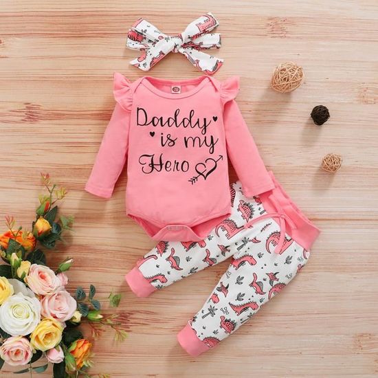 Body Bébé Fille Manches Courtes Noël - Imprimé Dessin Animé & Lettres - Tissu Doux - Nouveau-né à 24 Mois