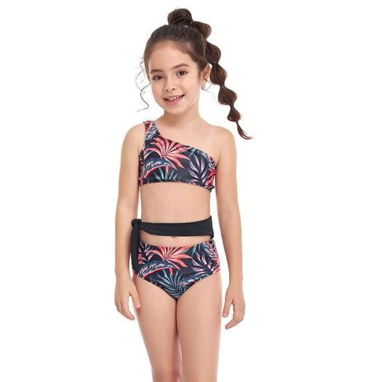 Maillot De Bain Anti-UV TIZAX - Une Pièce - Fille - Dos Nageur - UPF 50+ - Sport Nautique