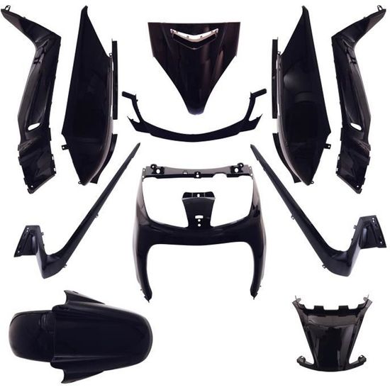 CARENAGE-BAS DE CAISSE Für Yamaha Xmax 125 / MBK Skycruiser 125 – Rechte Seitenschwellerverkleidung Schwarz