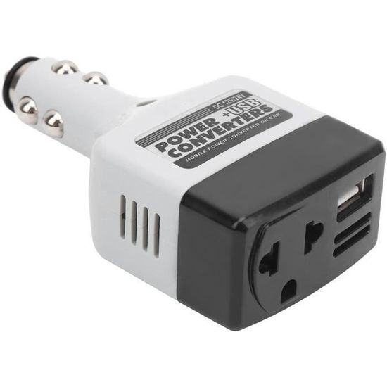 GiftChargeur de voiture 12V à 220V Convertisseur d'Alimentation Mobile