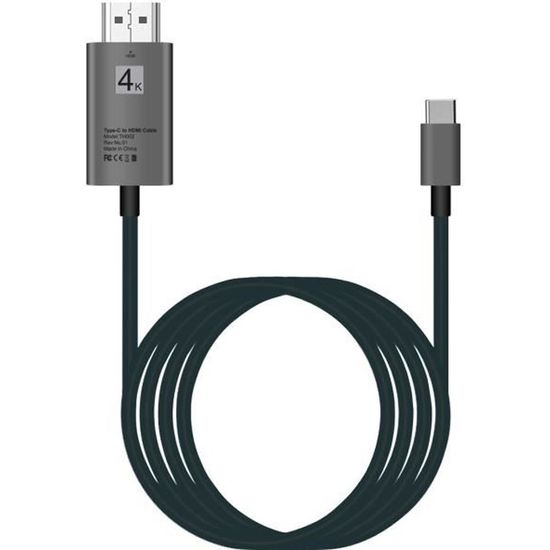 USB C Type C vers HDTV HDMI Cable 4K adaptateur cable pour Samsung Galaxy s9 S10 S20.Huawei P30 P40 lite Cdiscount Informatique