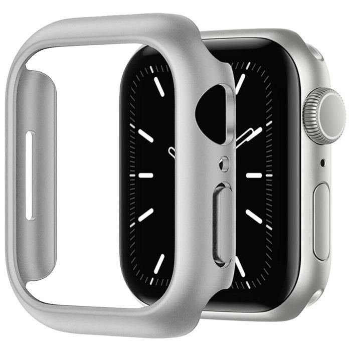 Coque pour Apple Watch Serie SE 44 mm en Silicone TPU Gris Mince et Souple Anti-Rayures - Yuan Yuan