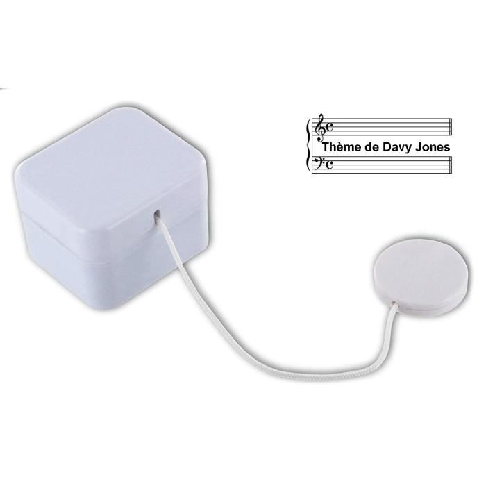 Boîte à Musique En Forme De Cœur Alliage étain - Mécanisme Musical Sankyo 18 Notes, Mélodie 'Pirates Des Caraïbes'