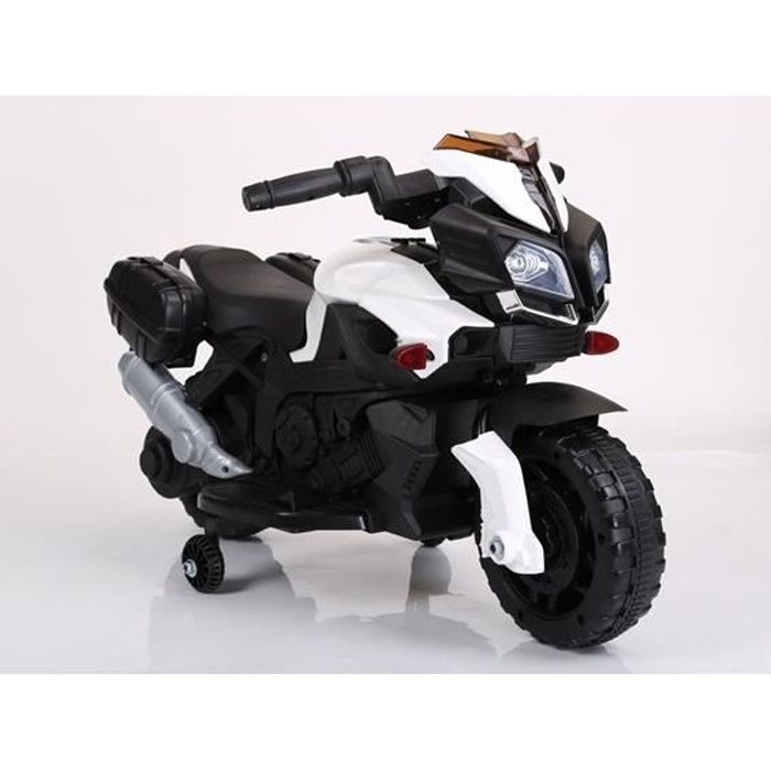 Moto Naked 6v Blanc - Moto électique pour enfant avec batterie