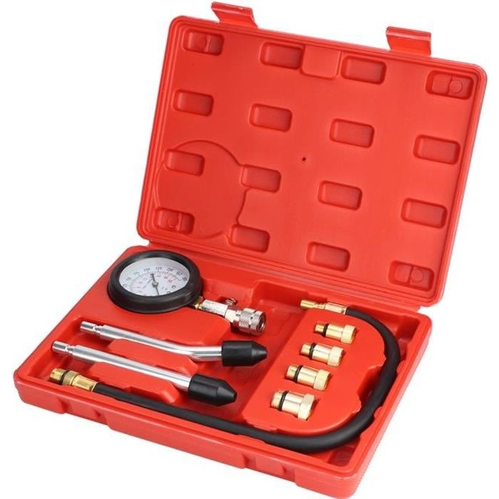 Outillage Outil de testeur de compression de moteur de système de jauge de pression d'huile de voiture universelle 8pcs-ALI