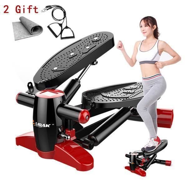multi-fonctionnel Mini tapis de course avec corde de traction et tapis Massage pied Fitness Steppers silencieux perdre