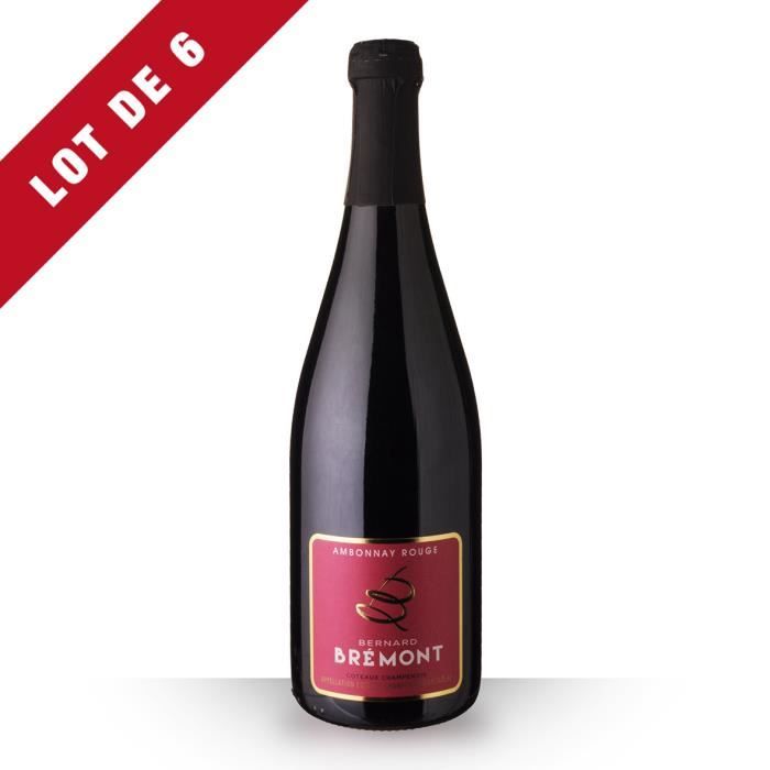 6X Bernard Brèmont Ambonnay Rouge 75cl AOC Côteaux Champenois - Vin Rouge