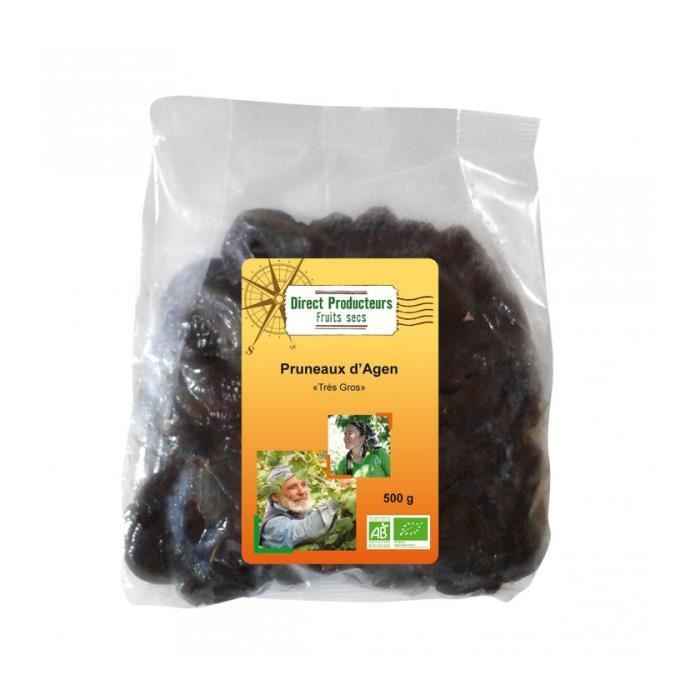 Fruits secs Direct producteur modele pruneaux d'agen entiers bio - 500 g