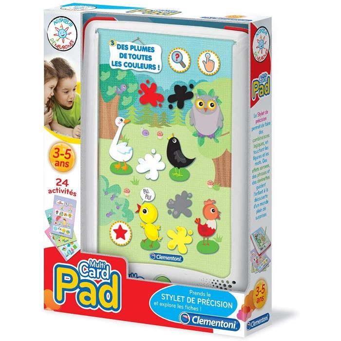 Tablettes tactiles et accessoires pour enfants Clementoni - 52059.6 - Jeu Éducatif Électronique - Pad Multicartes 280047