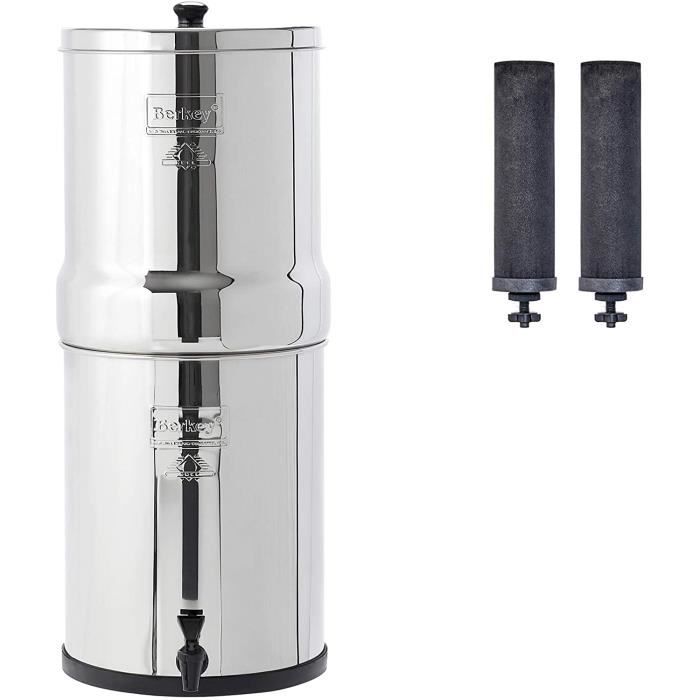 Royal Berkey RB4x2-BB Système de filtration d’eau avec 2 éléments noirs, par Berkey