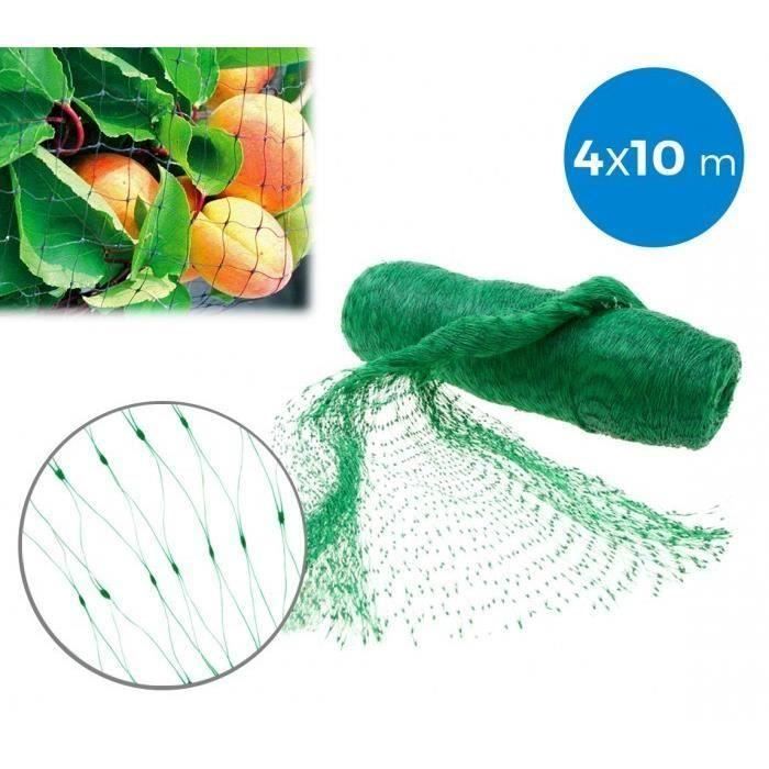 Filet d’entourage ou couvre-potager en nylon 4 x 10 m anti-oiseaux 290034
