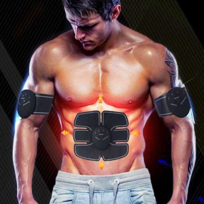 Electrostimulateur, Appareil de Musculation Abdominaux Bras Cuisses Ceinture abdo Appareil de Fitness QUI12429