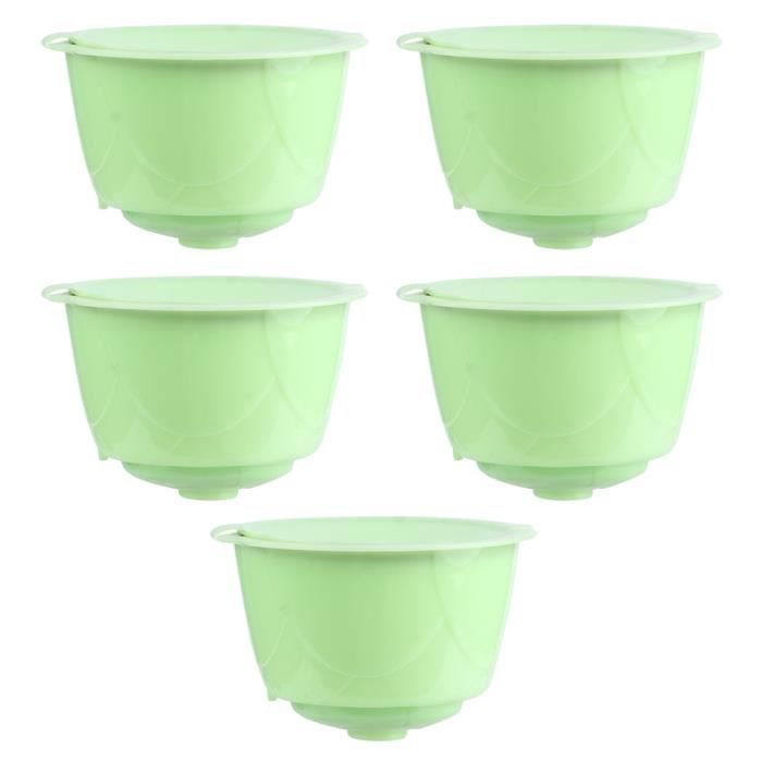 5pcs qualité alimentaire réutilisable capsule de café filtre accessoires de machine à café adapté pour Dolce Gusto