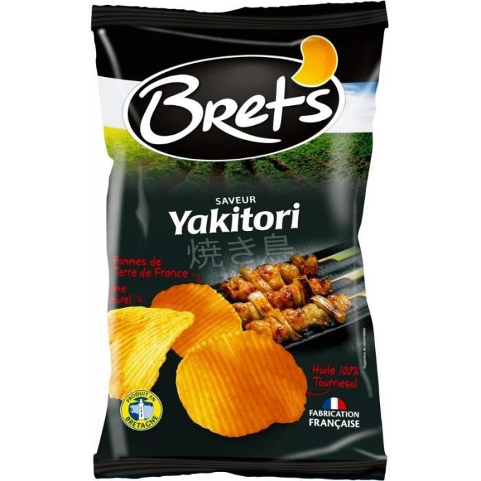 BRET'S - Chips Saveur Yakitori 125G - Lot De 4
