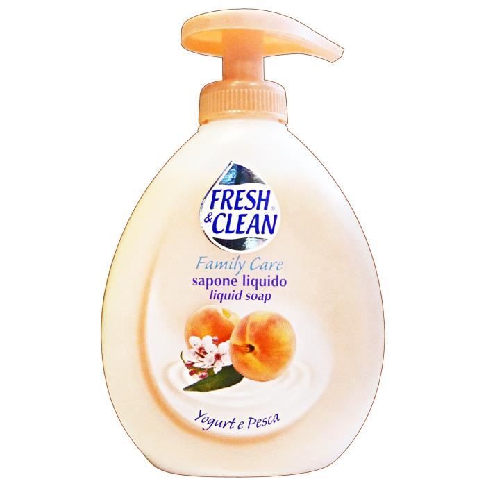 FRESH & CLEAN Sapone liquido yogurt pesca 300 ml. - sapone mani