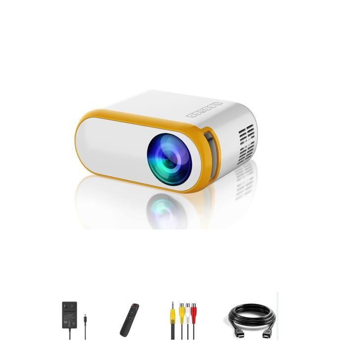 Mini Projecteur 1080P Vidéoprojecteur Portable Pr Dessins Animés,Cinéma-LED Rétroprojecteur Pr Famille,Cadeau Fille Garçon 1280*720P
