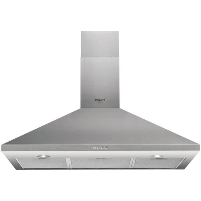 WHIRLPOOL - HHPC9.4FLMX - hotte déco 90 cm Pyramide - inox
