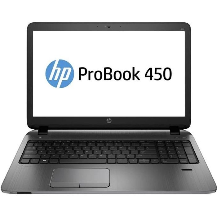 HP ProBook 450 G2 Core i3-4030U 8Go 256Go SSD 15.6'' Win 10ProNoir et argent