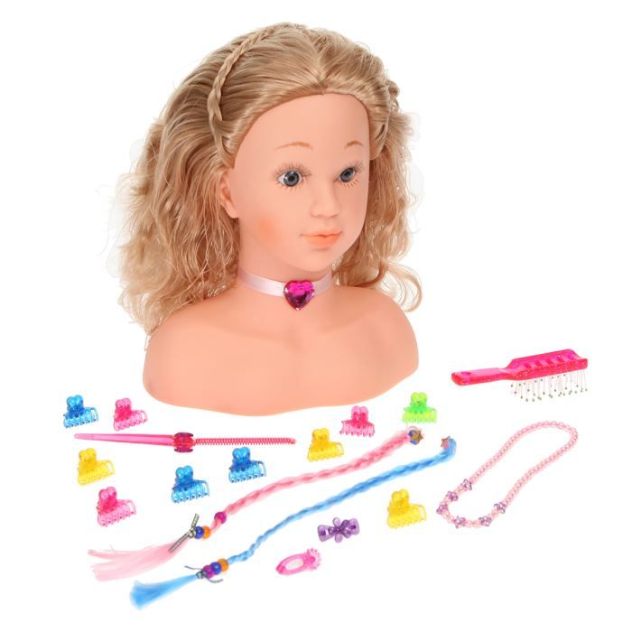 PRINCESS CORALIE Tête à coiffer avec accessoires 33 cm