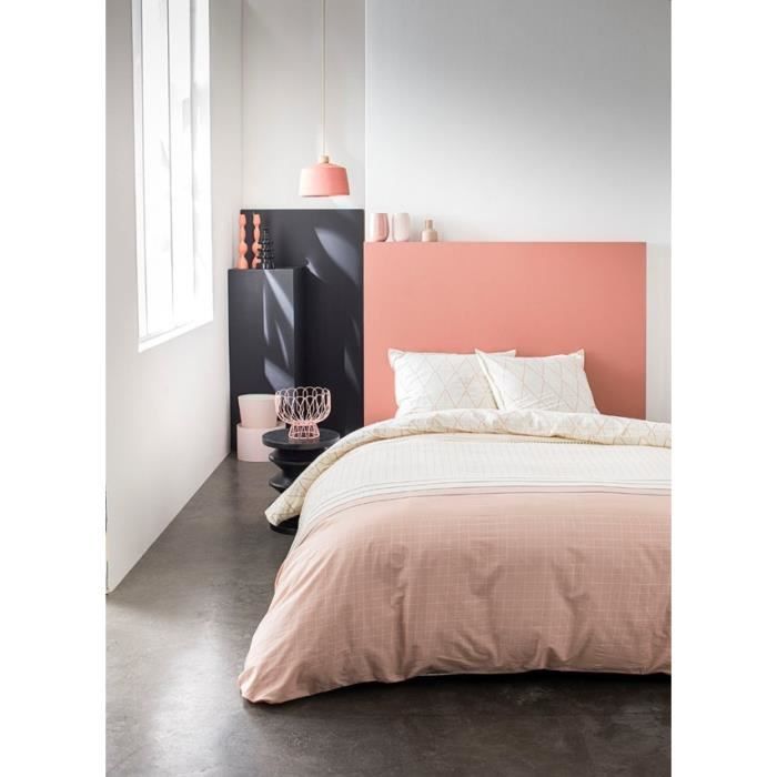 TODAY Parure de couette 220x240 + 2 taies d'oreiller 65x65 cm - 100% Coton - Blanc Graphique SUNSHINE 4.22 TODAY