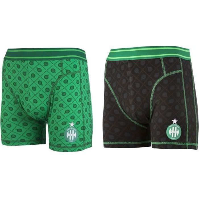 Lot de 2 boxers ASSE - Collection officielle AS SAINT ETIENNE
