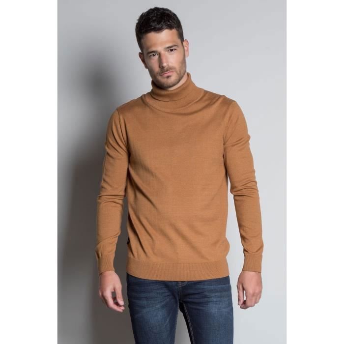 DEELUXE Pull uni à col roulé ROLLUP Bronze