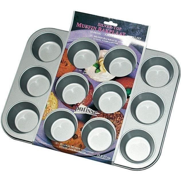 PATISSE Moule antiadhérent - 12 muffins - 35 x 27 cm
