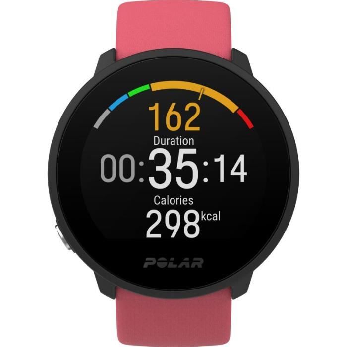 POLAR Montre fitness étanche Unite avec GPS S/L - Rose