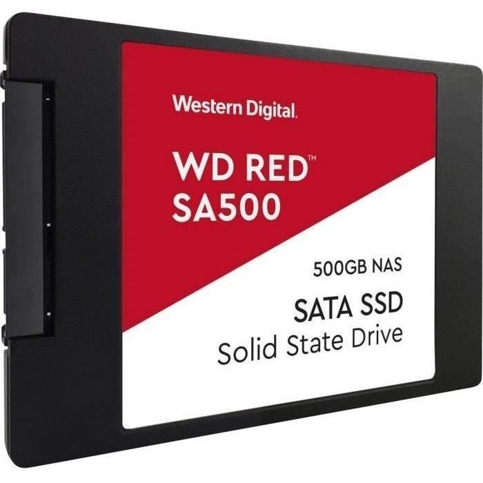 WD Red™ - Disque SSD Interne Nas - SA500 - 500 Go - 2.5- (WDS500G1R0A)