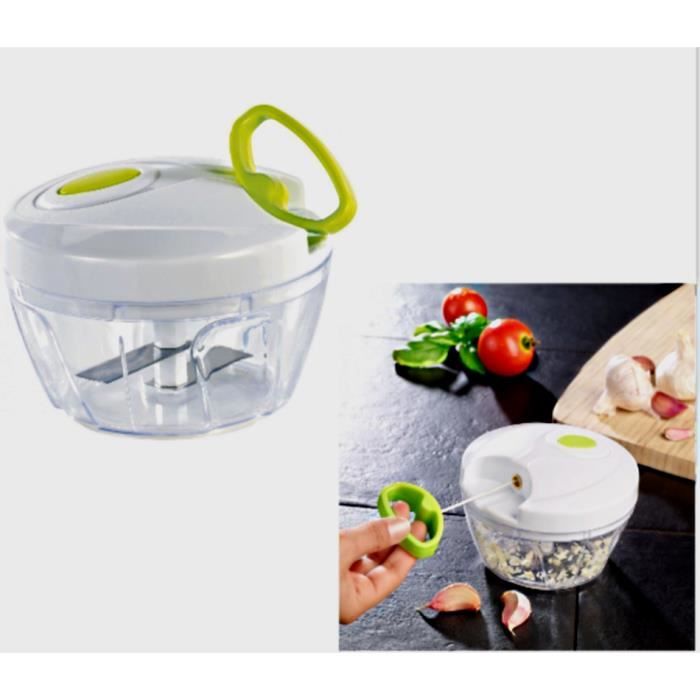 HACHOIR MANUEL OIGNONS AIL LAME INOX 12 X 8 CM