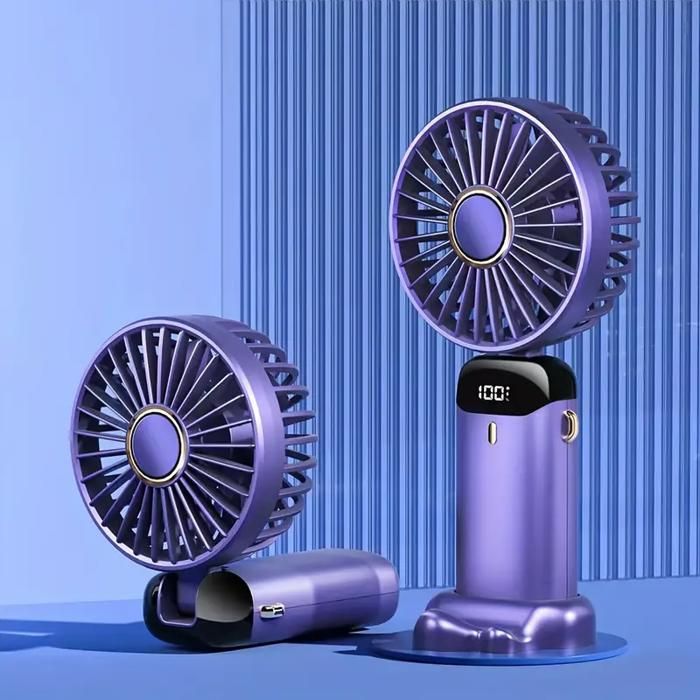 Ventilateur portable - NOBRAND - USB - Violet - Rechargeable - Intérieur / Extérieur - Nobrand