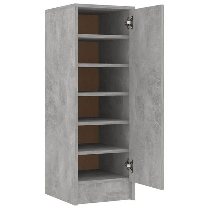 Armoire à Couloir - Armoire à chaussures - UU - Gris béton 32x35x92 cm Bois d’ingénierie CHY534646