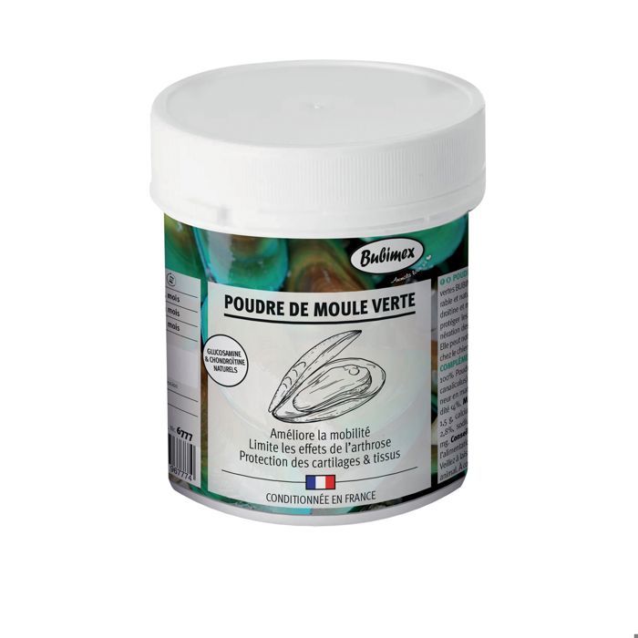 BUBIMEX Poudre moules vertes pour chiot, chien et chat
