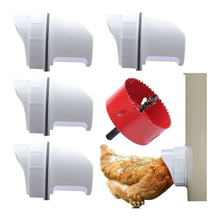 Comparer les prix de Mangeoire Automatique pour Poules, 4 Ports DIY Anti-Gaspillage