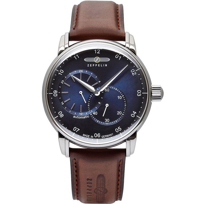 Zeppelin 8662-3 New Captains Line Automatique Montre Homme 43mm 5ATM