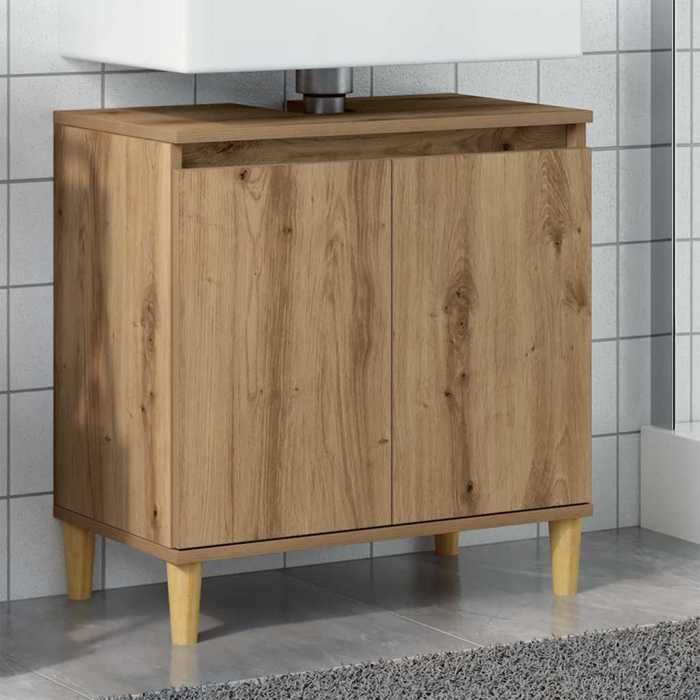 Bon marché - Colonne salle de bain - Armoire dévier chêne artisanal 58x33x60 cmBois dingénierie plds904507