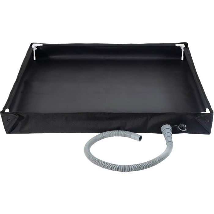 Comparer les prix de Bac Douche Pliable 80x80cm Portable Drainage Wilderness Camping Nettoyage Animaux Noir