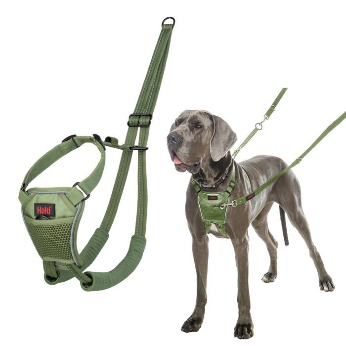 Harnais anti-traction pour chien - Halti - Taille L - Vert Forêt - Réfléchissant - Sangles rembourrées - Polyester Harnais anti-traction pour chien - Halti - Taille L - Vert Forêt - Réfléchissant - Sangles rembourrées - Polyester