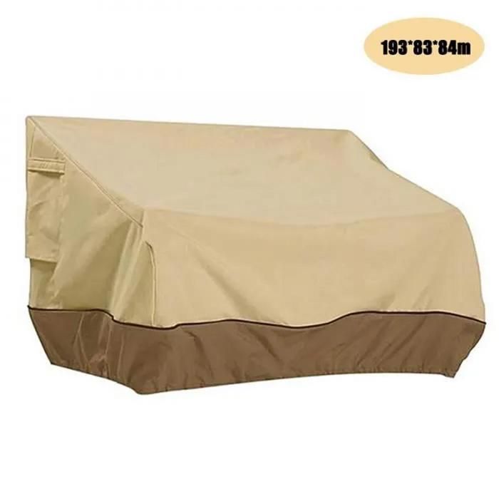 Housse pour meubles de patio housse pour canapé dextérieur housse imperméable pour banc de salon de jardin 193 * 83 * 84cm