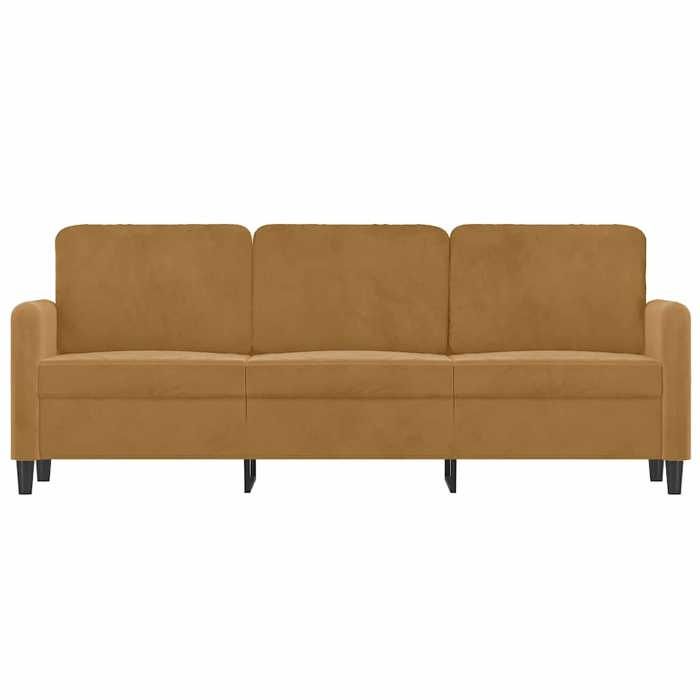 SHELL© SOFA-Canapé salon - 3 places - (par siège) : 110 kg - Marron 180 cm Velours C4849