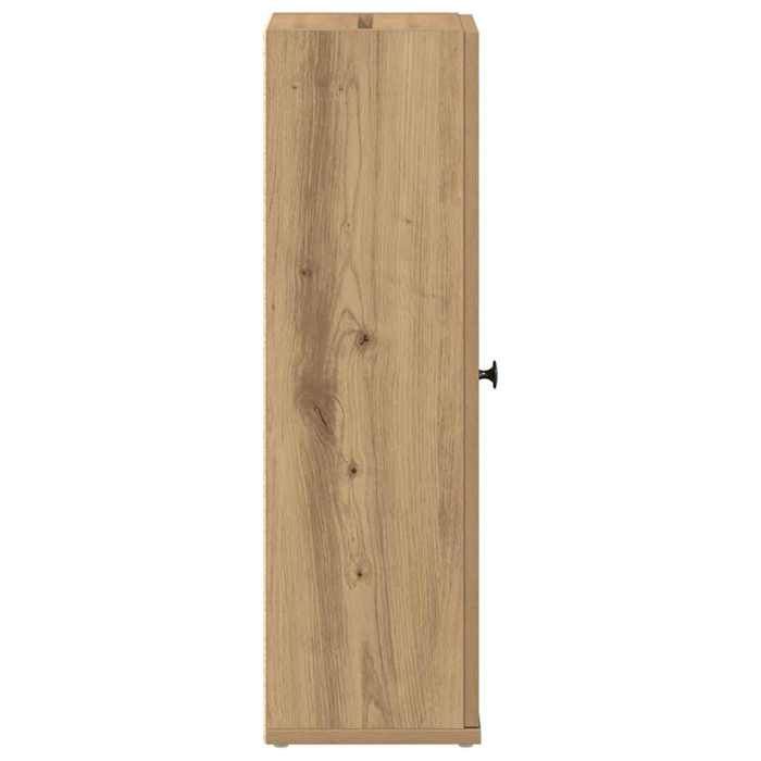 NEUF Cabinet de rangement contemporain - BKM - Meuble de salle de bain - avec porte-rouleau chêne artisanal FR00_36990677618