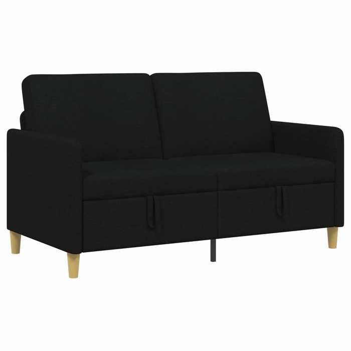 Canapé avec rangement - Sofa avec rangement - vidaXL - polyester - noir - 152 x 78 x 87 cm - 2 places 3558807