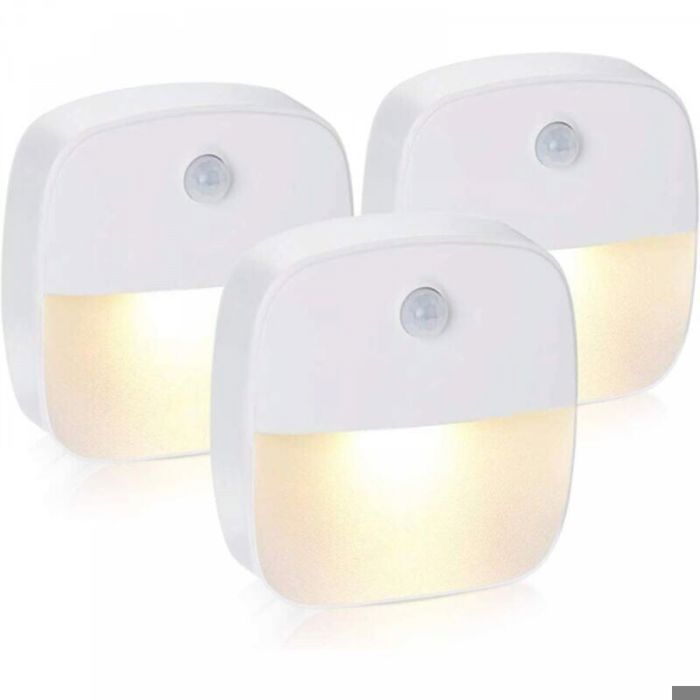 Lampe à détecteur de mouvement - Éclairage automatique Rayon de 3 m - Intérieur couloir et placard - Blanc PC et ABS Lampe à détecteur de mouvement - Éclairage automatique Rayon de 3 m - Intérieur couloir et placard - Blanc PC et ABS