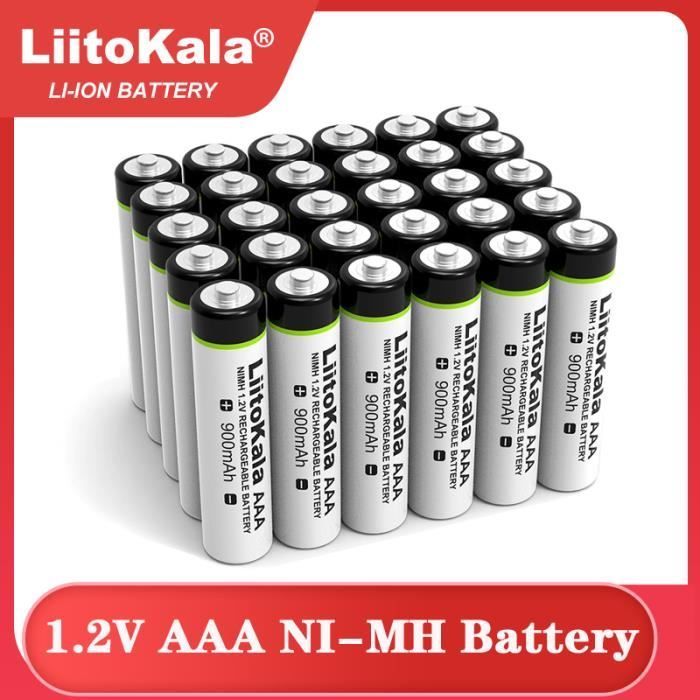 12PCS 1.2V-AAA-Batterie Nimh Rechargeable Aaa 1.2v, 900mah, Pour