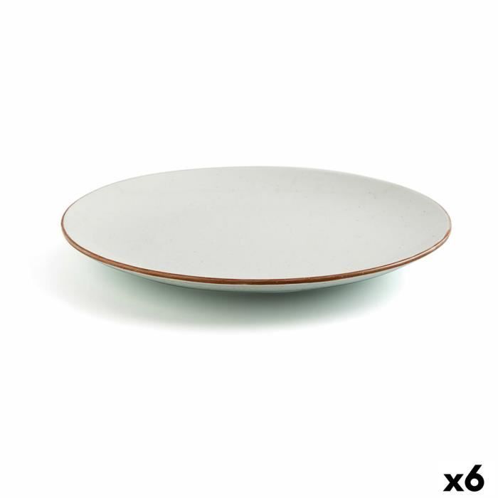 Assiette plate Ariane Terra Céramique Beige (Ø 31 cm) (6 Unités