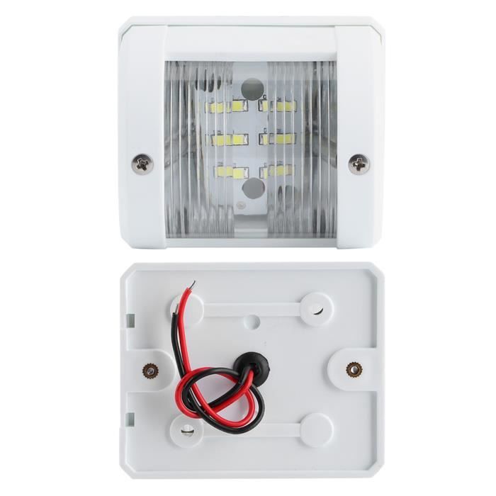 Feu De Signalisation Bateau LED 12V/24V – 135°, 3W, IP66, Coque ABS, Idéal Pour Bateaux Jusqu'à 12 M