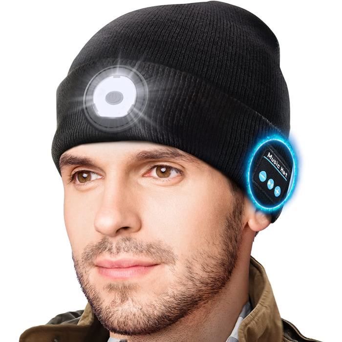 Bonnet Bluetooth Avec Haut-parleurs Intégrés - Doublure Polaire, Cache-oreilles, Taille Unique, Pour Sport Et Extérieur Hiver - 6