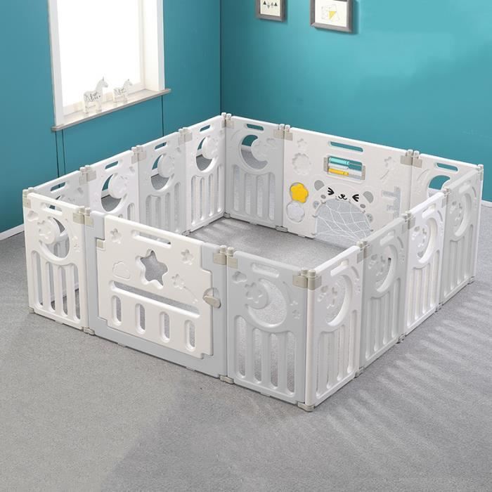 Parc Bebe Barriere De Securite Portail Parc Xxl Parc Bebe En Plastique Ecologiques Adapte Aux Enfants De 0 A 6 Ans 14 Panneaux Cdiscount Puericulture Eveil Bebe