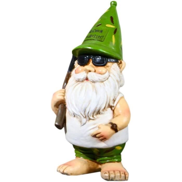 Nain De Jardin Moto En Polyrésine | Statue Décorative 15 Cm Pour Jardin, Terrasse, Décoration D'Intérieur | Cadeau Original