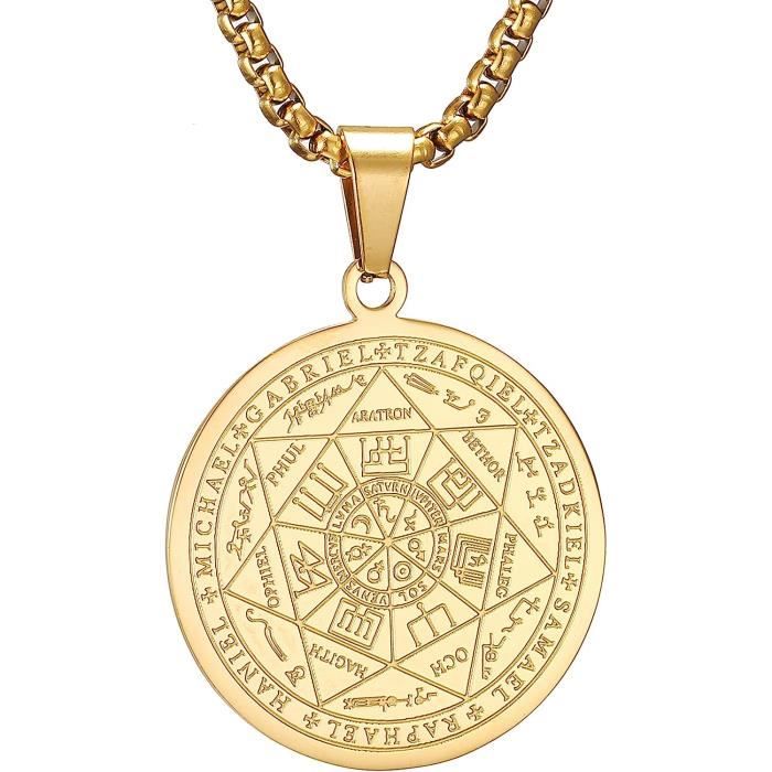 Oyalma Talisman Of Protection Sceau de Salomon Bonne Chance Richesse Colliers Supernatural Femmes/Hommes Bijoux-90746, Autre, salomon